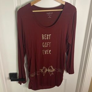 Women’s maternity Christmas shirt